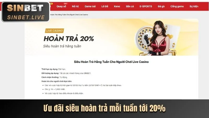 Hoàn trả thể thao bl5555